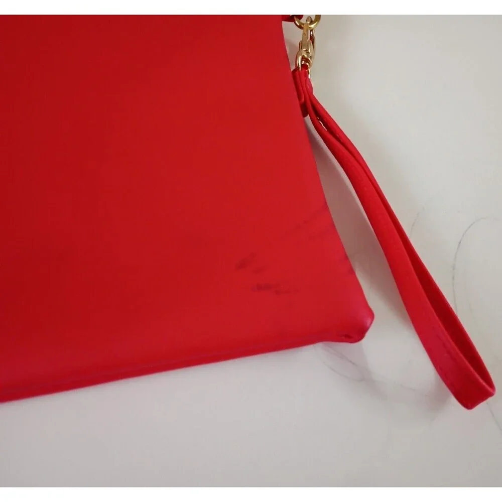 Shiseido Red Novelty Wristlet Cosmetic Pouch